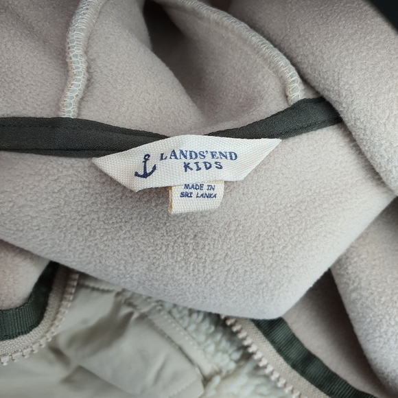 Lands' End Boys XL Fleece Hoodie Jacket - NEW - Picture 7 of 10